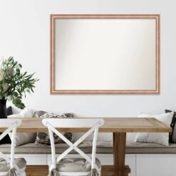 41" X 30" Non-Beveled Harmony Rose Gold Wood Wall Mirror - Amanti Art -Home Decoration Sale GUEST 009e066a 9f46 4541 af26 e8da49379bdf
