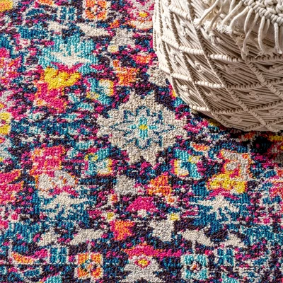 Modern Persian Boho Floral Area Rug - JONATHAN Y 4 Modern Persian Boho Floral Area Rug - JONATHAN Y - Image 4