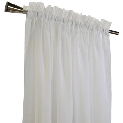 Habitat Cote D'Azure Sheer Rod Pocket Windows Or Outdoor Living Space Traditional Style Insulated Curtain Panel 56" X 95" Ivory 2 Habitat Cote D'Azure Sheer Rod Pocket Windows Or Outdoor Living Space Traditional Style Insulated Curtain Panel 56" X 95" Ivory - Image 2