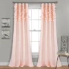Home Boutique Circle Dream Window Curtain Panels Blush Set 54X84