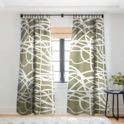 Ninola Design Japandi Minimal Marker Beige Single Panel Sheer Window Curtain - Deny Designs -Home Decoration Sale GUEST 043b5bc4 0f4c 4299 8dae 28f0766b50d9