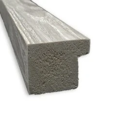 21" X 27" Non-Beveled Dove Gray Wash Square Wall Mirror - Amanti Art