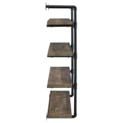 39" Elmcrest 4 Shelf Wall Bookcase With Black Frame - Coaster -Home Decoration Sale GUEST 048911ae 6c25 49be 9879 80dc45400017