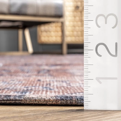 NuLOOM Sariyah Printed Floral Machine Washable Area Rug 2 NuLOOM Sariyah Printed Floral Machine Washable Area Rug - Image 2