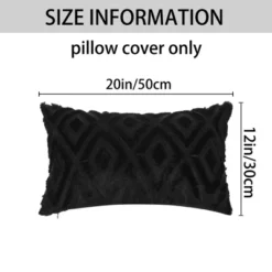 Unique Bargains Shaggy Plush Faux Fur Throw Patterned Pillow Covers 2 Pcs -Home Decoration Sale GUEST 068e5f0c 4b88 407c aca7 a14faf753264