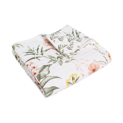 Viviana Floral Quilted Throw - Levtex Home 3 Viviana Floral Quilted Throw - Levtex Home - Image 3