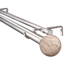 Linen Avenue Tan Travertine Single And Double Window Curtain Rod Set -Home Decoration Sale GUEST 09f2a28f 3aee 458b 8360 3f1bc6dd15a2