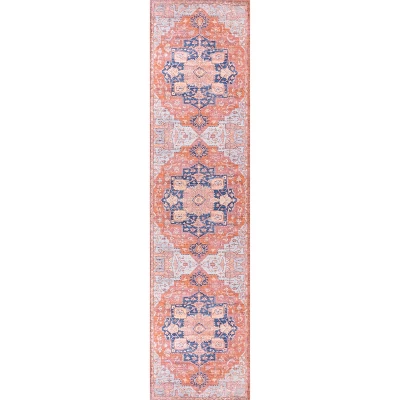 Maris Ornate Medallion Washable Area Rug - JONATHAN Y 1 Maris Ornate Medallion Washable Area Rug - JONATHAN Y