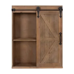 Decorative Wall Storage Cabinet With Sliding Barn Door Rustic Brown - Kate & Laurel All Things Decor 12 Decorative Wall Storage Cabinet With Sliding Barn Door Rustic Brown - Kate & Laurel All Things Decor -Home Decoration Sale GUEST 0ad2b7a7 4800 404f a539 d64e73b93c62