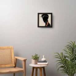 Domonique Brown Black Hair No. 2 Framed Wall Art Black - Deny Designs -Home Decoration Sale GUEST 0ad4567a b658 4b06 b206 530b414d4d81