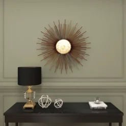 Metal Sunburst Wall Decor With Capiz Accent Gold - Olivia & May -Home Decoration Sale GUEST 0c080918 c563 4fd6 a900 1517e243a677