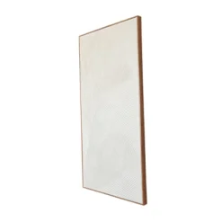 Canvas Geometric Deco Inspired Line Framed Wall Art With Gold Frame White - Olivia & May