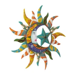Metal Sun And Moon Indoor Outdoor Iron Wall Decor With Abstract Patterns - Olivia & May 33 Metal Sun And Moon Indoor Outdoor Iron Wall Decor With Abstract Patterns - Olivia & May -Home Decoration Sale GUEST 0eaf5c80 f07f 4346 b9f8 e14697434c24