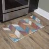 39" X 20" PVC Rustic Chevron Anti-Fatigue Kitchen Floor Mat - J&V Textiles