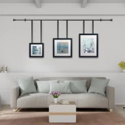 1-Inch Curtain Rod- Decorative Modern Square Finials And Hardware- For Home Decor In Bedroom And Kitchen, 48-84-Inch By Hastings Home (Black) -Home Decoration Sale GUEST 10b6d8ed 923f 42b8 b953 12e77448baef