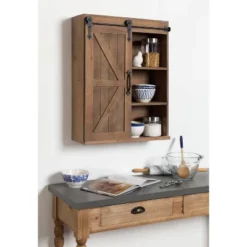 Decorative Wall Storage Cabinet With Sliding Barn Door Rustic Brown - Kate & Laurel All Things Decor 14 Decorative Wall Storage Cabinet With Sliding Barn Door Rustic Brown - Kate & Laurel All Things Decor -Home Decoration Sale GUEST 1181a275 eea7 4bcb 973d bd5461743a2a