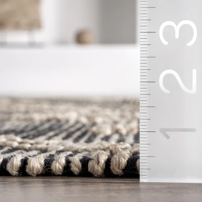 NuLOOM Handmade Moroccan Julianne Jute Area Rug 2 NuLOOM Handmade Moroccan Julianne Jute Area Rug - Image 2