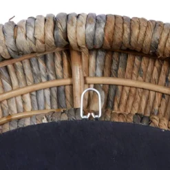 Coastal Teak Wood Wall Mirror With Coiled Frame Gray - Olivia & May -Home Decoration Sale GUEST 131cb38c 8f6a 4827 8471 4bd0ab8acae8