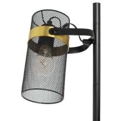 67.25" Echo Black Painted Metal Mesh Three Drum Shade Candlestick Floor Lamp - River Of Goods -Home Decoration Sale GUEST 15669314 7eda 4f49 9a0b ef4943b122d9