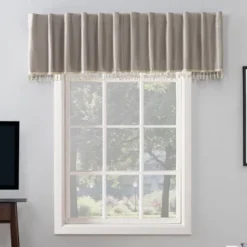 17"x50" Evelina Faux Dupioni Silk Beaded Tassels Thermal Back Tab Extreme Blackout Window Valance - Sun Zero 25 17"x50" Evelina Faux Dupioni Silk Beaded Tassels Thermal Back Tab Extreme Blackout Window Valance - Sun Zero -Home Decoration Sale GUEST 175740cf b2db 44b8 995c d2372000a4ab