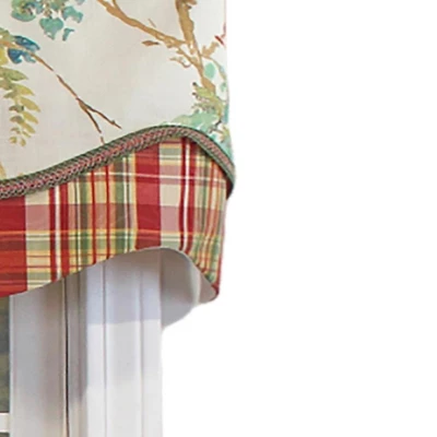 Skylark Glory 3" Rod Pocket Layered Trimmed Valance 50" X 16" Primary By RLF Home 1 Skylark Glory 3" Rod Pocket Layered Trimmed Valance 50" X 16" Primary By RLF Home