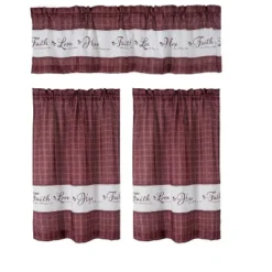 Kate Aurora Country Living Gingham Check Hope Faith Love 3 Pc Cafe Kitchen Curtain Set 8 Kate Aurora Country Living Gingham Check Hope Faith Love 3 Pc Cafe Kitchen Curtain Set -Home Decoration Sale GUEST 1873038b 3a5e 4ef4 a900 fd603bbfa8ac