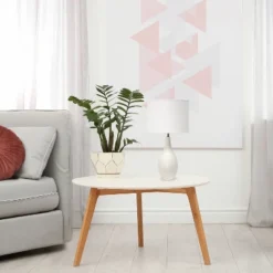 18.11" Traditional Standard Ceramic Dewdrop Table Desk Lamp With Matching Fabric Shade Off-White - Creekwood Home -Home Decoration Sale GUEST 1878afe7 19a6 4354 97e2 464cb1274066