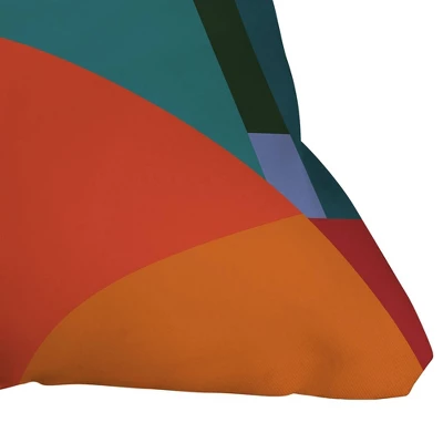 16"x16" By Brije Sunsets Geometric Abstract Square Throw Pillow Pink/Green - Deny Designs 2 16"x16" By Brije Sunsets Geometric Abstract Square Throw Pillow Pink/Green - Deny Designs - Image 2