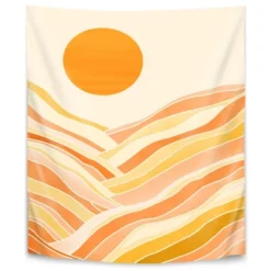 Golden Mountain Sunset By Modern Tropical Wall Tapestry -Home Decoration Sale GUEST 19ac47b3 d236 456d 9511 c0a14bb0eecd