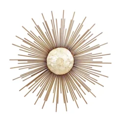 Metal Sunburst Wall Decor With Capiz Accent Gold - Olivia & May -Home Decoration Sale GUEST 1b4538fc eec4 4e35 b7b4 f10e4ab9822a