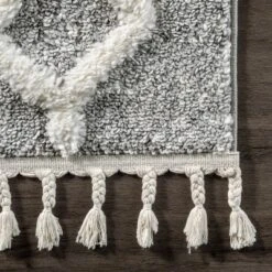 NuLOOM Wylde High Low Soft Shaggy Diamond Moroccan Tassel Area Rug -Home Decoration Sale GUEST 1b6ec17c ba87 403e b1ac 1ba3a4018cfb