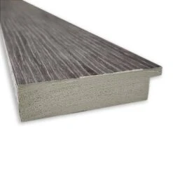 32" X 32" Non-Beveled Pinstripe Plank Gray Bathroom Wall Mirror - Amanti Art