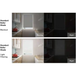 Linen Avenue Cordless Blackout Roller Shade, Dark Gray, Light Gray, And White -Home Decoration Sale GUEST 1d007aff 4b68 47ab b2d4 3e2b0a4da4d7