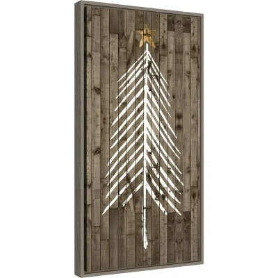 14" X 26" Wooded Whimsy I Tree By Grace Popp Framed Canvas Wall Art - Amanti Art 1 14" X 26" Wooded Whimsy I Tree By Grace Popp Framed Canvas Wall Art - Amanti Art