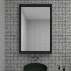 36" X 36" Contemporary Wood Rectangle Wall Mirror Black - Olivia & May -Home Decoration Sale GUEST 1e1eec9c 6c6d 4c6b 8793 f633db0521da