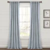 Home Boutique Farmhouse Vintage Stripe Yarn Dyed Cotton Back Tab/Rod Pocket Window Curtain Panels Navy 40X84 Set