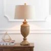 30.5" Kennedy Resin Table Lamp (Includes LED Light Bulb) Brown - JONATHAN Y