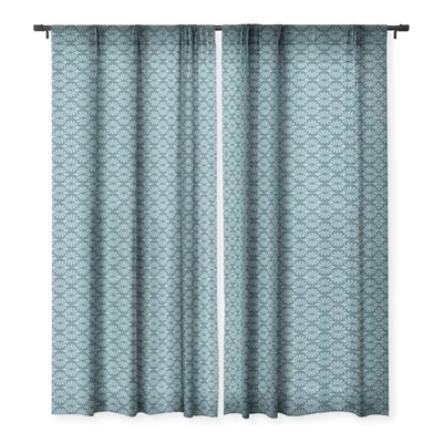 Heather Dutton Solstice Teal Single Panel Sheer Window Curtain 84" X 50" - Deny Designs 2 Heather Dutton Solstice Teal Single Panel Sheer Window Curtain 84" X 50" - Deny Designs - Image 2
