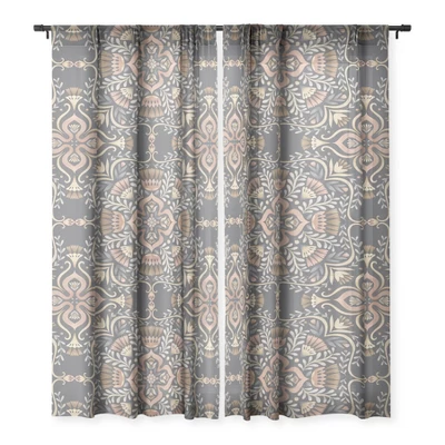 Pimlada Phuapradit Kaasni Gray Single Panel Sheer Window Curtain - Deny Designs 2 Pimlada Phuapradit Kaasni Gray Single Panel Sheer Window Curtain - Deny Designs - Image 2