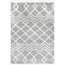 NuLOOM Wylde High Low Soft Shaggy Diamond Moroccan Tassel Area Rug -Home Decoration Sale GUEST 2383725c 9bfc 42dd 86ec dd6cb6bf84fd