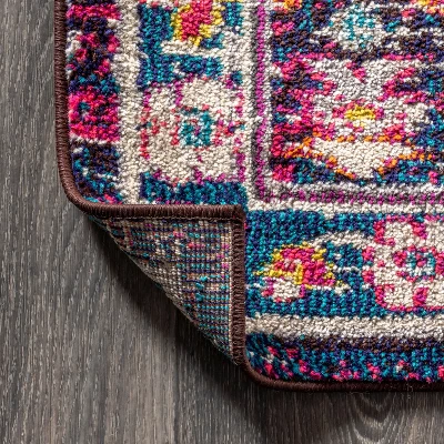 Modern Persian Boho Floral Area Rug - JONATHAN Y 2 Modern Persian Boho Floral Area Rug - JONATHAN Y - Image 2