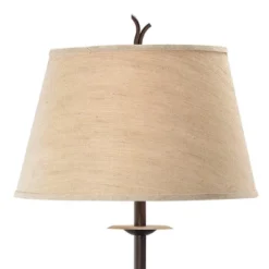 Franklin Iron Works Rustic Floor Lamp With Table 63.5" Tall Wood Twisted Iron Base Linen Empire Shade For Living Room Reading Bedroom 10 Franklin Iron Works Rustic Floor Lamp With Table 63.5" Tall Wood Twisted Iron Base Linen Empire Shade For Living Room Reading Bedroom -Home Decoration Sale GUEST 26429f54 6c11 4d9b 8a36 12e1a3d43fad