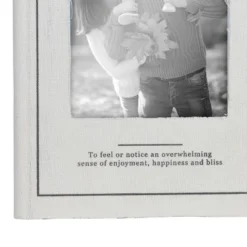 4X6 Inch "Blessed" Picture Box White Fabric, MDF & Glass By Foreside Home & Garden -Home Decoration Sale GUEST 27cbd895 6ef9 42a9 b225 f515d264004e