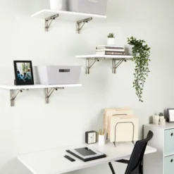 Built Industrial 2 Pack Folding L Wall Shelf Bracket, 10 Inch Collapsible Hardware With Locking Hinge For Garage Shelves, Holds 120lbs -Home Decoration Sale GUEST 287cb2e8 070c 48d4 bea1 4033a2fb6480