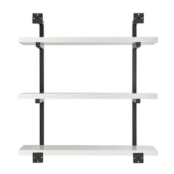31.5" X 33.2" Modern 3 Tier Hanging Bracket Wall Shelve White Birch - Danya B. -Home Decoration Sale GUEST 2a10fe29 179f 4cd3 846e 8d8479e4e977