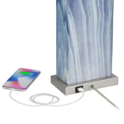 360 Lighting Connie Modern Table Lamps 25" High Set Of 2 Blue Faux Marble With USB Charging Port Table Top Dimmers White Shade For Bedroom Office Desk 10 360 Lighting Connie Modern Table Lamps 25" High Set Of 2 Blue Faux Marble With USB Charging Port Table Top Dimmers White Shade For Bedroom Office Desk -Home Decoration Sale GUEST 2cdb6dbb a15b 4b6a 9904 7b2c9816d8cf