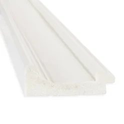 20" X 54" Non-Beveled Ridge White Full Length On The Door Mirror - Amanti Art