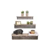 Metal & Wood Shelves - Set Of 3 - Storied Home