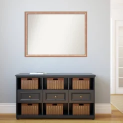 41" X 30" Non-Beveled Harmony Rose Gold Wood Wall Mirror - Amanti Art -Home Decoration Sale GUEST 326ad7d9 532f 40c3 af9a 8c6fdc712599