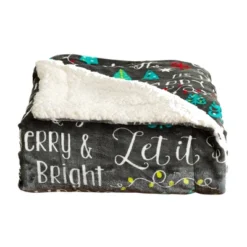 Great Bay Home Velvet Plush Fleece Reversible Warm And Cozy Holiday Throw -Home Decoration Sale GUEST 336f7cce 979d 4028 b3f3 6f40059fc928